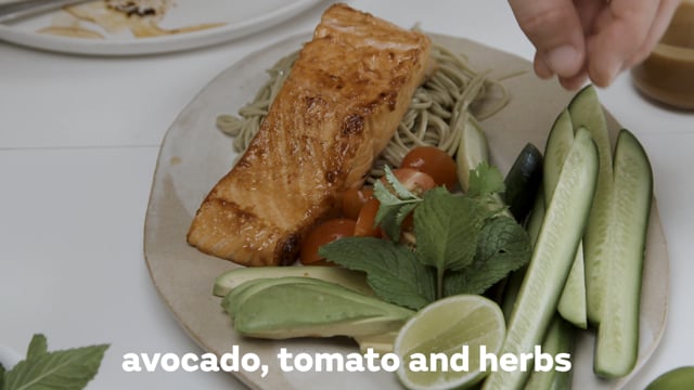 Hayden Quinn’s Soy Glazed Salmon Salad Video Recipe