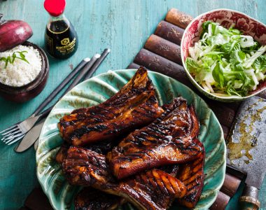 Braised Barbecued Honey & Soy Pork Ribs Recipe | Kikkoman