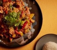 Chicken Kung Pao with Cashew & Steamed Jasmine Rice