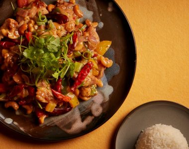 Chicken Kung Pao with Cashew & Steamed Jasmine Rice