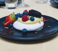 Egg-Free Meringue with White Chocolate Soy Sauce Cream