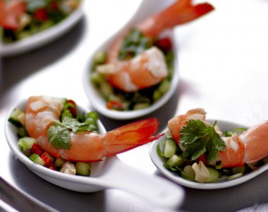 Mini Thai Prawn Salads with Coconut Dressing