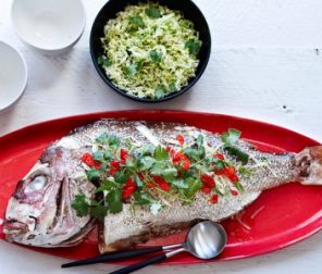 Oven-baked Snapper with Asian Flavours