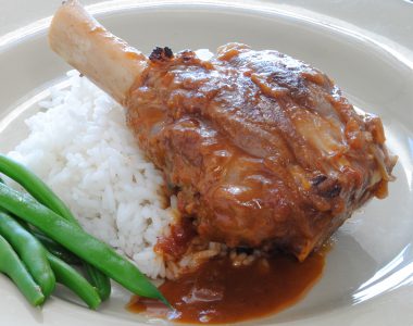 Slow Cooked Lamb Shanks