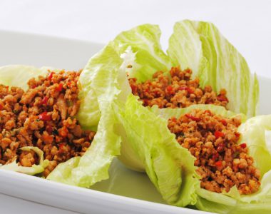 Sweet Chilli Chicken in Lettuce Cups