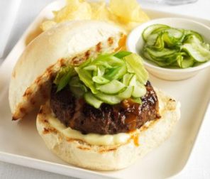 Teriyaki Glazed Beef Burgers