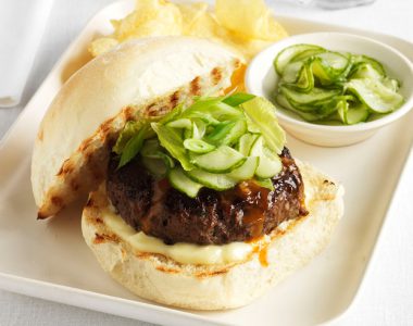 Teriyaki Glazed Beef Burgers