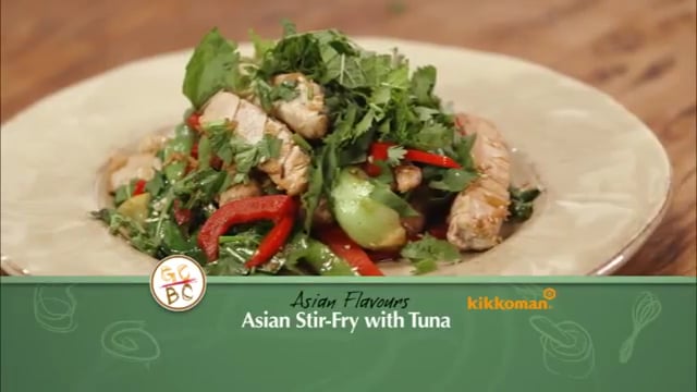 Kikkoman Asian Stir-Fry with Tuna Recipe
