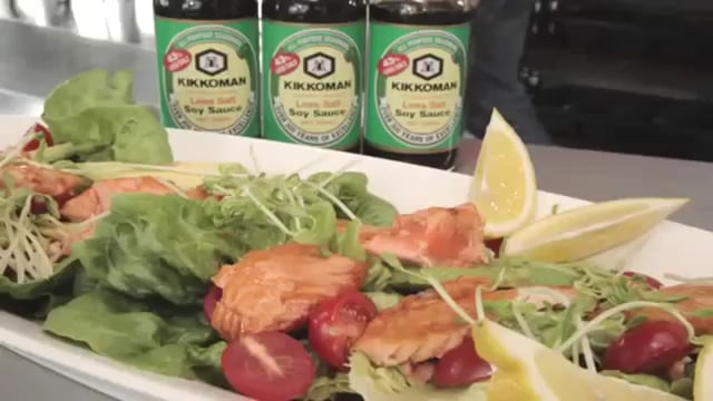 Ray Mcvinnie’s Honey Soy Glazed Salmon Salad Video Recipe