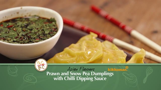 Kikkoman Prawn and Snow Pea Dumplings Video Recipe