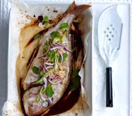 Soy-baked Whole Snapper