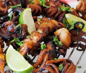 BBQ Octopus with Sweet Chilli Sauce
