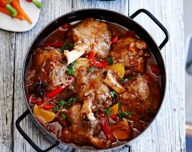 Slow Cooked Lamb Shanks with Asian Flavours