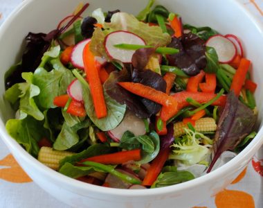 Spring Vegetable Salad with Asian Dressing