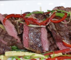 Cape Grim Scotch Fillet with Asian Salad & Kikkoman Soy Vinaigrette