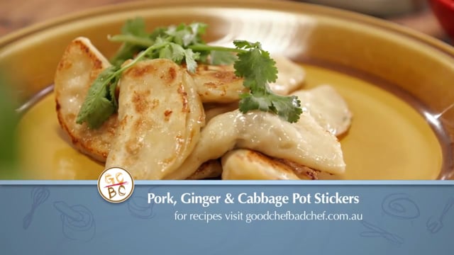Kikkoman Pork, Ginger and Cabbage Pot Stickers Video Recipe
