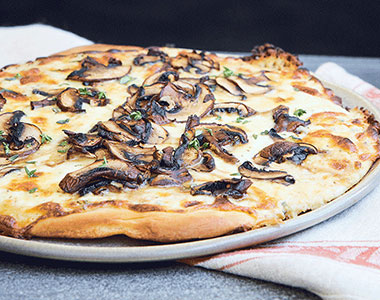 Soy-Marinated Mushroom Pizza