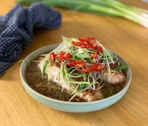 Soy Sauce Steamed Fish