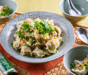 Prawns and Celery Boiled Dumplings