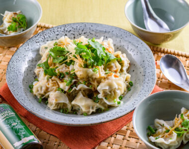 Prawns and Celery Boiled Dumplings