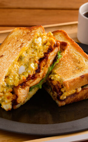 Teriyaki Chicken and Egg Sandwich