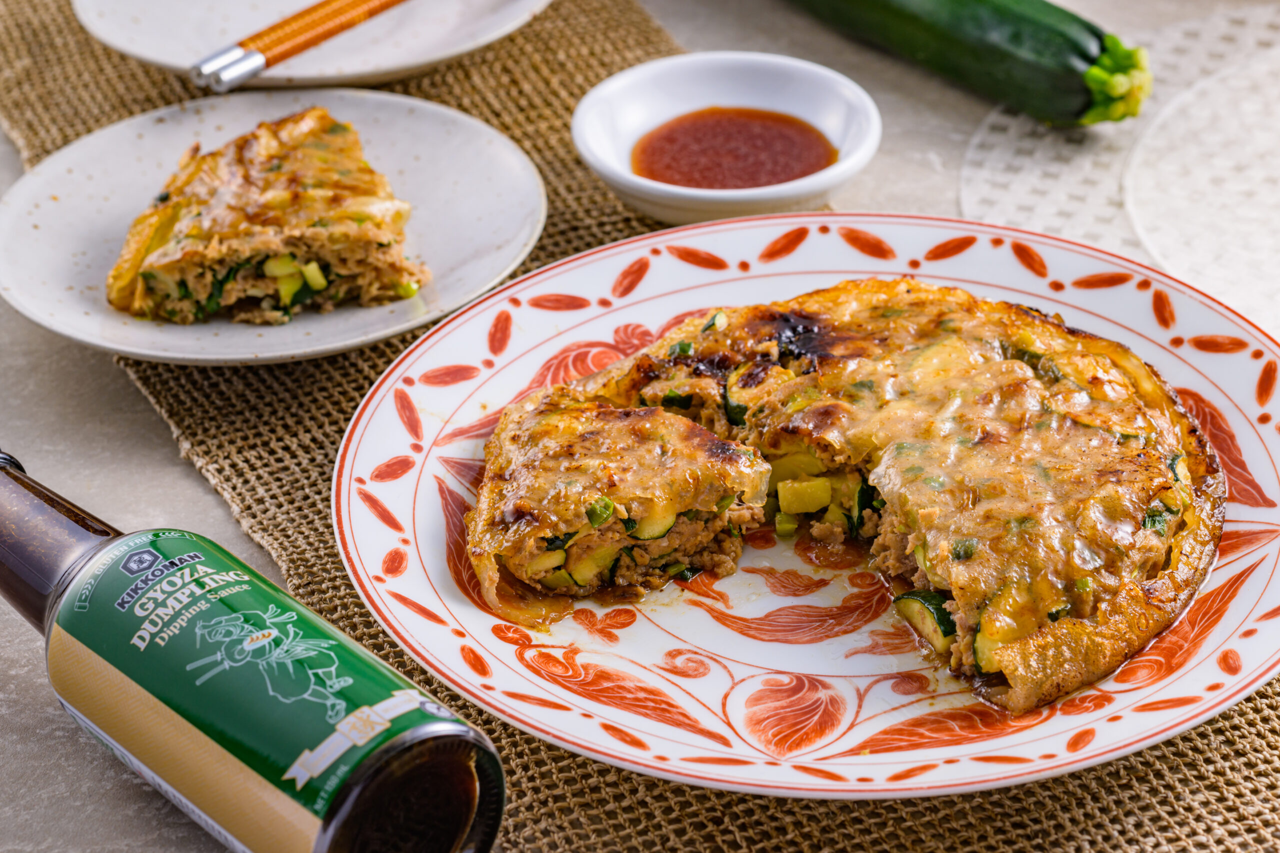 Zucchini Rice Paper Dumplings