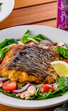 Japanese-style Sautéed Barramundi with Spinach Salad