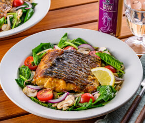 Japanese-style Sautéed Barramundi with Spinach Salad