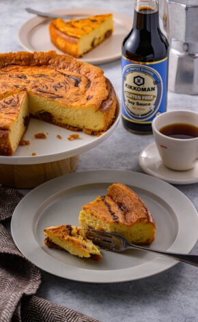 Gluten Free Chocolate Marble Soy Sauce Cheesecake
