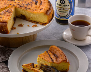 Gluten Free Chocolate Marble Soy Sauce Cheesecake