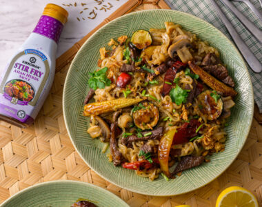 Spicy Beef Noodles with Colorful Vegetables