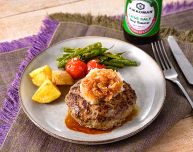Low-Salt Japanese-style Hamburger Steak with Grated Daikon Sauce