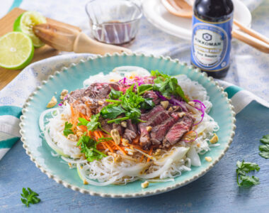 Zesty Lime and Beef Gluten-free Noodle Salad