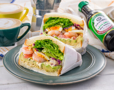 Japanese-style Prawns and Avocado Sandwich