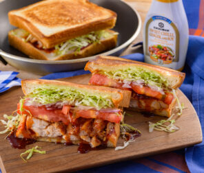 Sweet Chili and Ginger Grilled Chicken-Cheese Sandwich