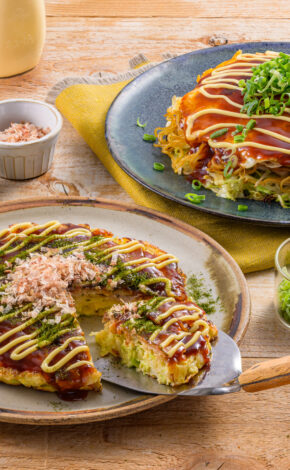 Kansai-style & Hiroshima-style Okonomiyaki Savory Pancakes