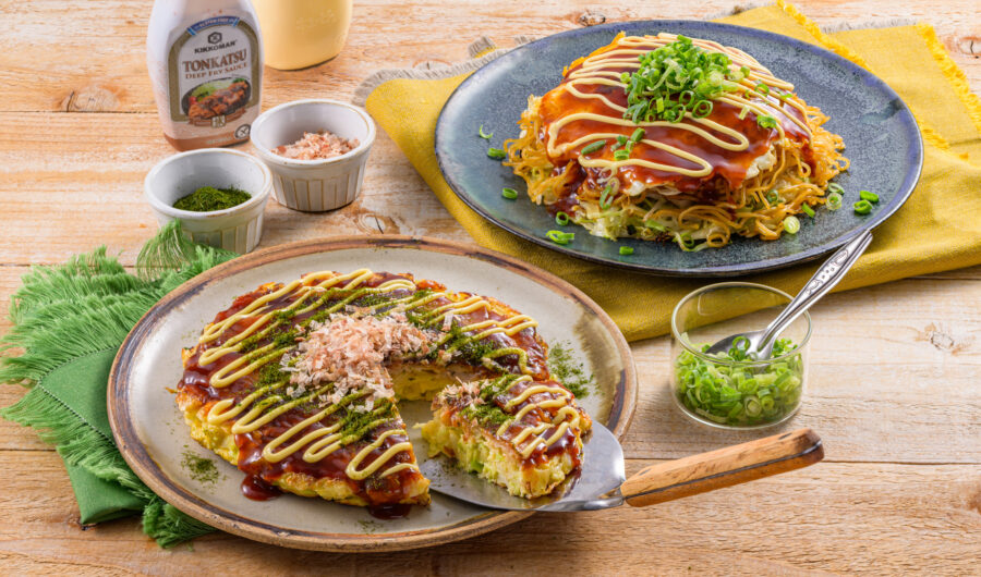Kansai-style & Hiroshima-style Okonomiyaki Savory Pancakes