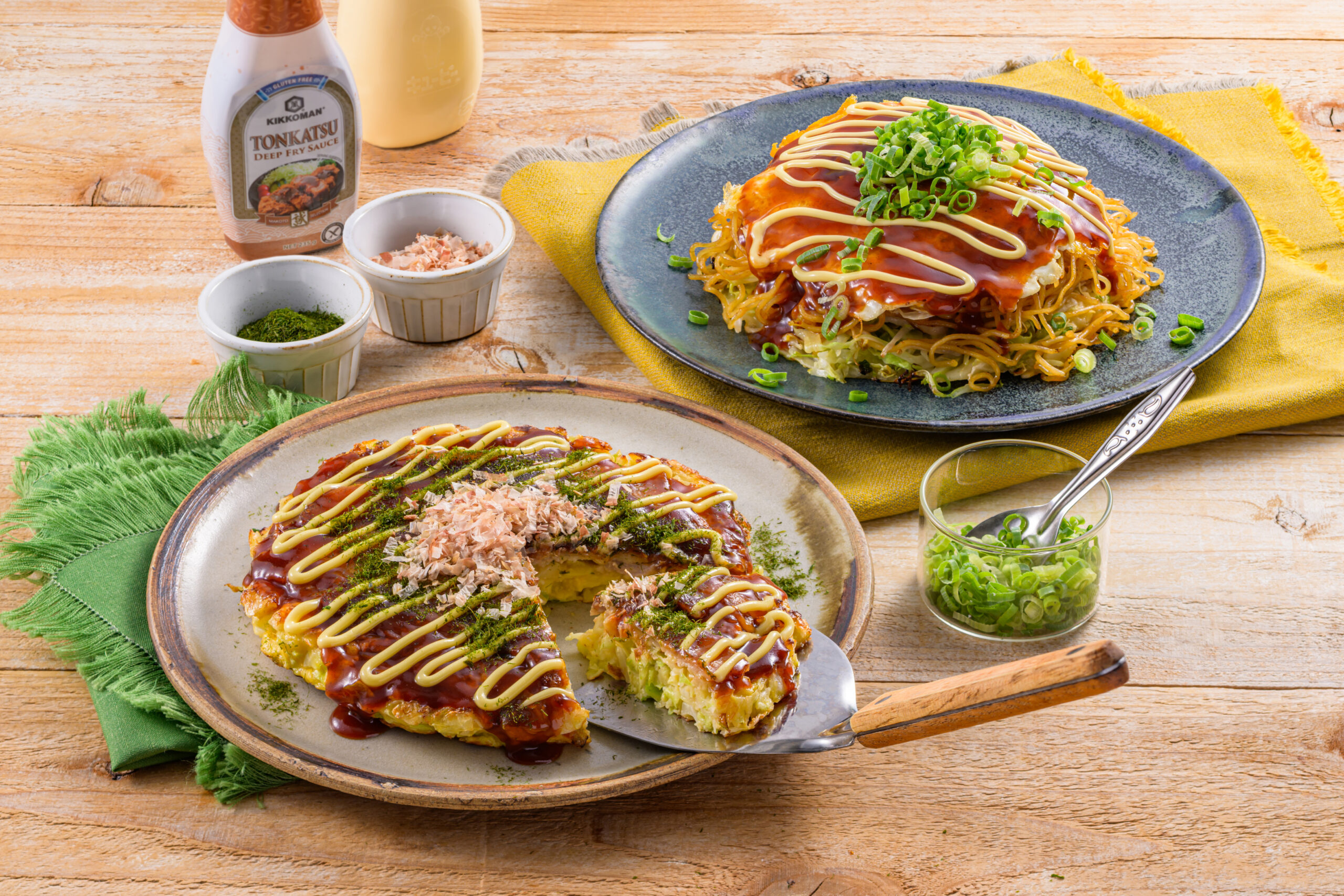 Kansai-style & Hiroshima-style Okonomiyaki Savory Pancakes