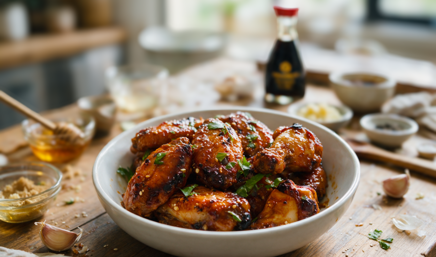 Honey Soy-Glazed Chicken Wings